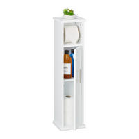 TOILETTENPAPIERHALTER - Weiß, Holz/Holzwerkstoff (18.5/77/17.5cm) - Relaxdays