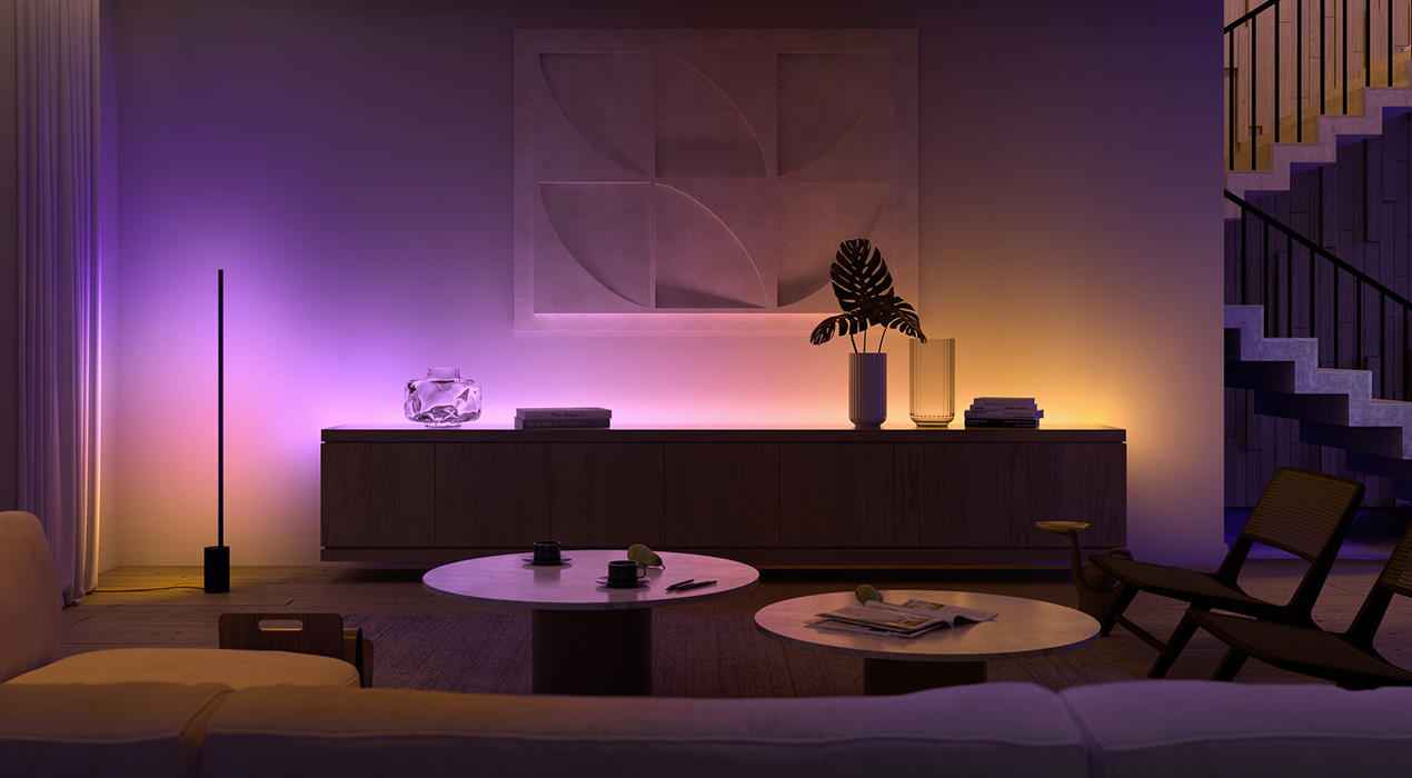 Philips Hue Wohnzimmerbeleuchtung Smart Home