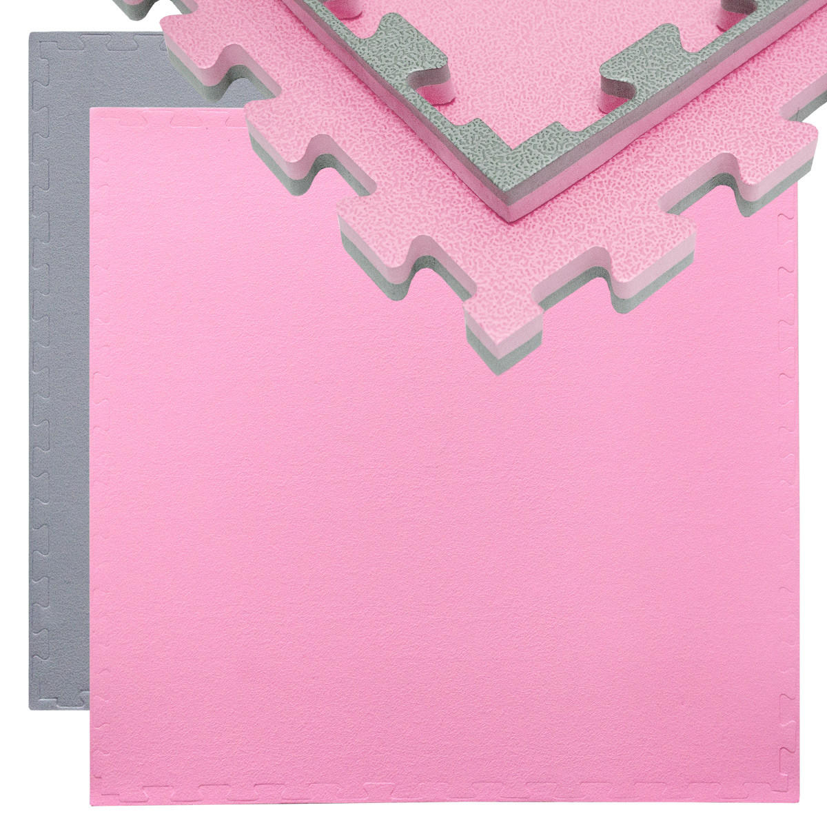 PUZZLEMATTE 90x90x2 cm, Pink - Pink, Kunststoff (90/90cm) - eyepower