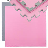 PUZZLEMATTE 90x90x2 cm, Pink - Pink, Kunststoff (90/90cm) - eyepower