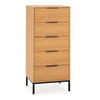 KOMMODE 50/115/40 Auri Eichenfarbe - Honigeiche, Holzwerkstoff (50/115/40cm) - VS Venta-stock