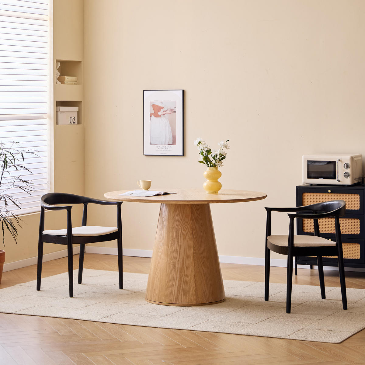 STUHL 2er-Set Holz Beige - Beige, Holz (64/72/53cm) - Nordlys