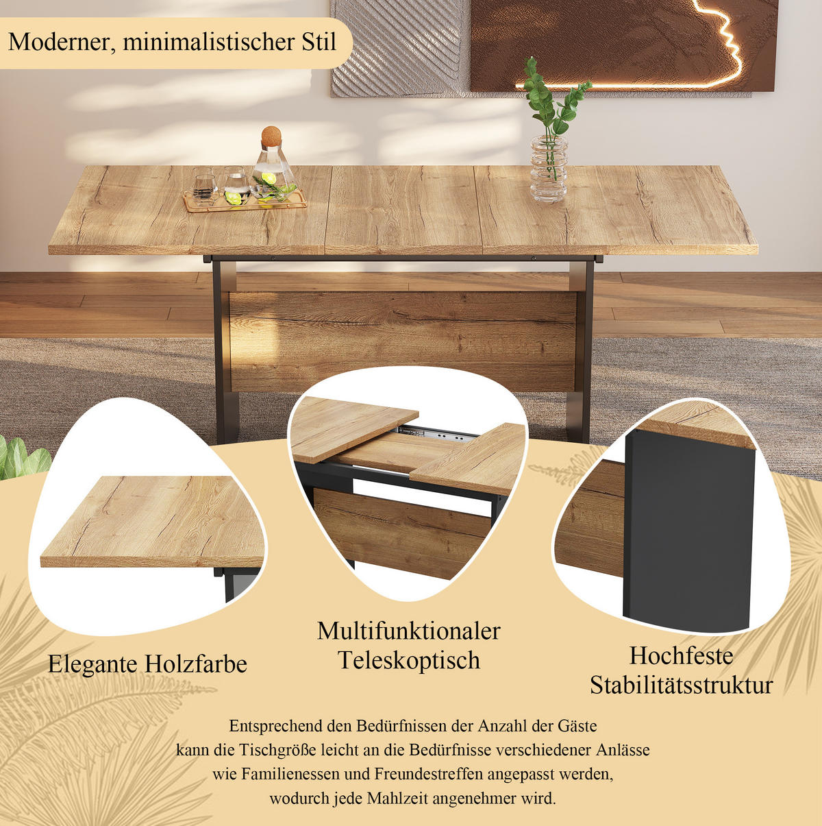 ESSTISCH, MDF mit Teleskopauszug, 140–180/80/75 cm, Schwarz/Dunkelwalnuss - Schwarz, Holzwerkstoff (180/80/75cm) - Redom