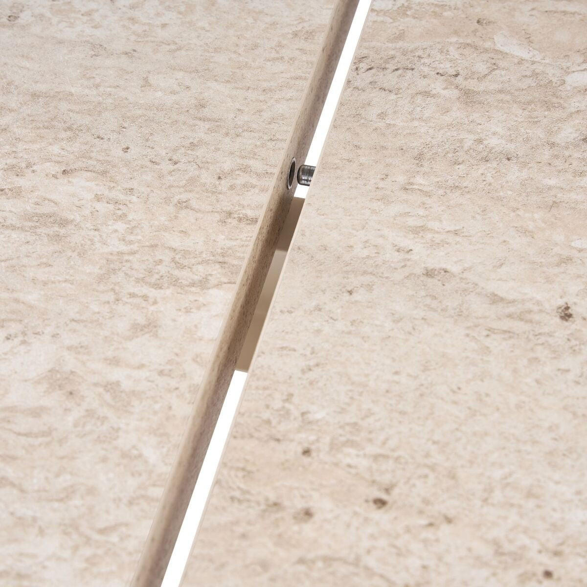 ESSTISCH ausziehbar LOU für 6-8 Personen 160-200/90/75 cm - Beige, Holzwerkstoff (95/90/75cm) - Calicosy