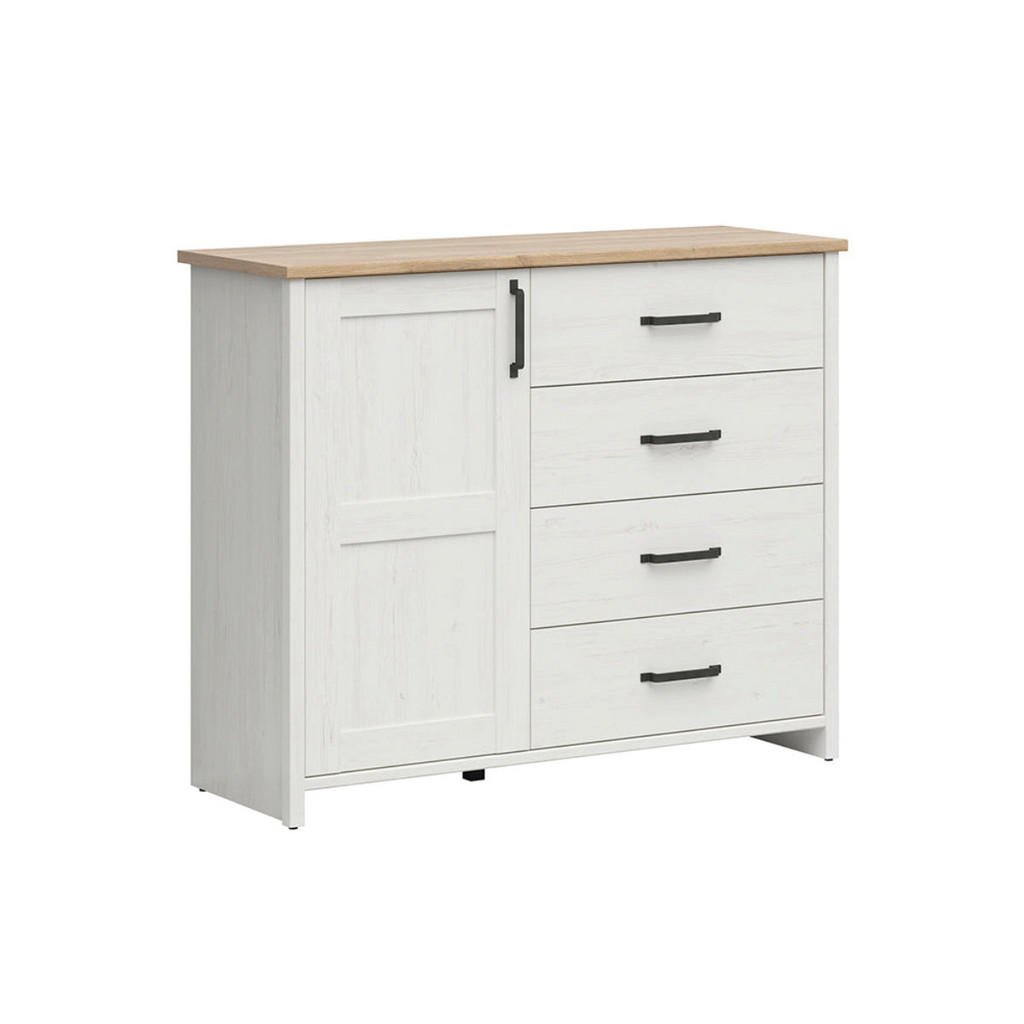Petits-meubles SIDEBOARD Aksel Bílá a dřevo