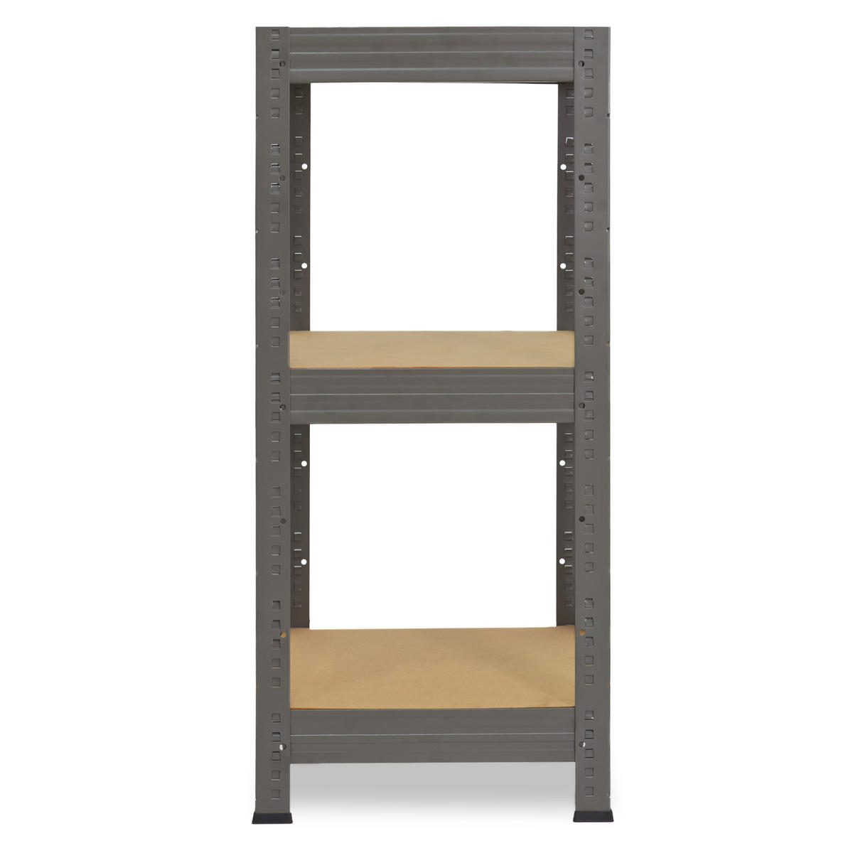 SCHWERLASTREGAL PRO 90x50x50 cm in grau mit 3 Böden und 200 kg Traglast pro Boden - Grau, Metall (50/90/50cm) - shelfplaza