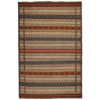 KELIM-TEPPICH handgewebt Kordi Beige, Bunt 150/100 cm Schurwolle - Beige/Multicolor, Textil (100/150cm) - Looma