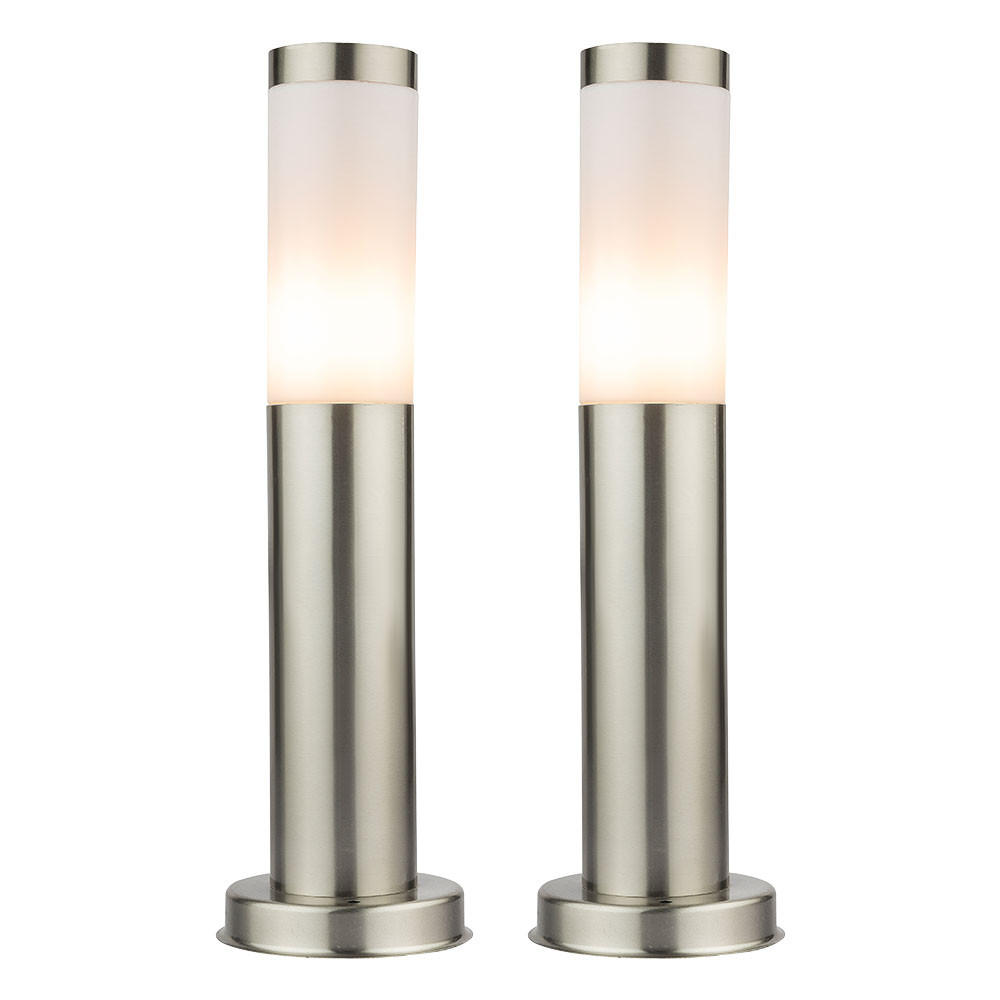LED STEHLEUCHTE Silber Modern - Silberfarben, Metall (7.8/7.8/45cm) - Globo Lighting
