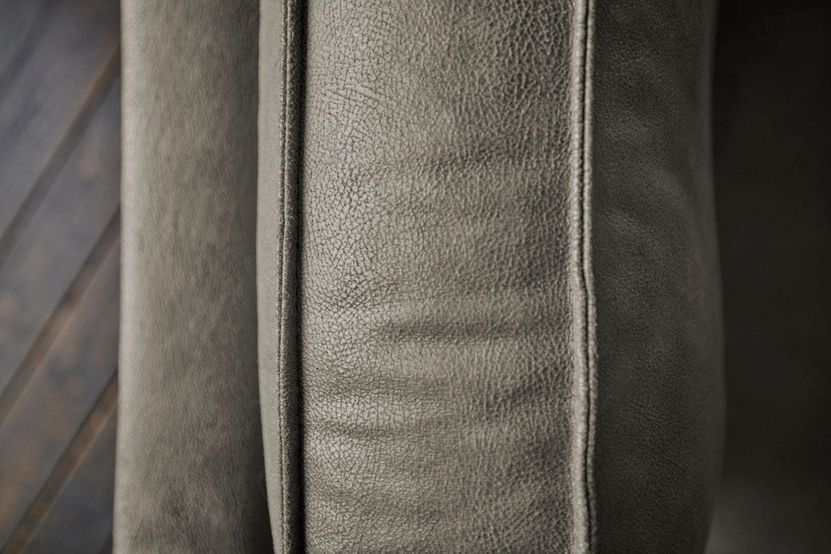 ECKSOFA VILNIUS Anthrazit Kunstleder - Anthrazit/Schwarz, Textil (290/217cm) - KAWOLA