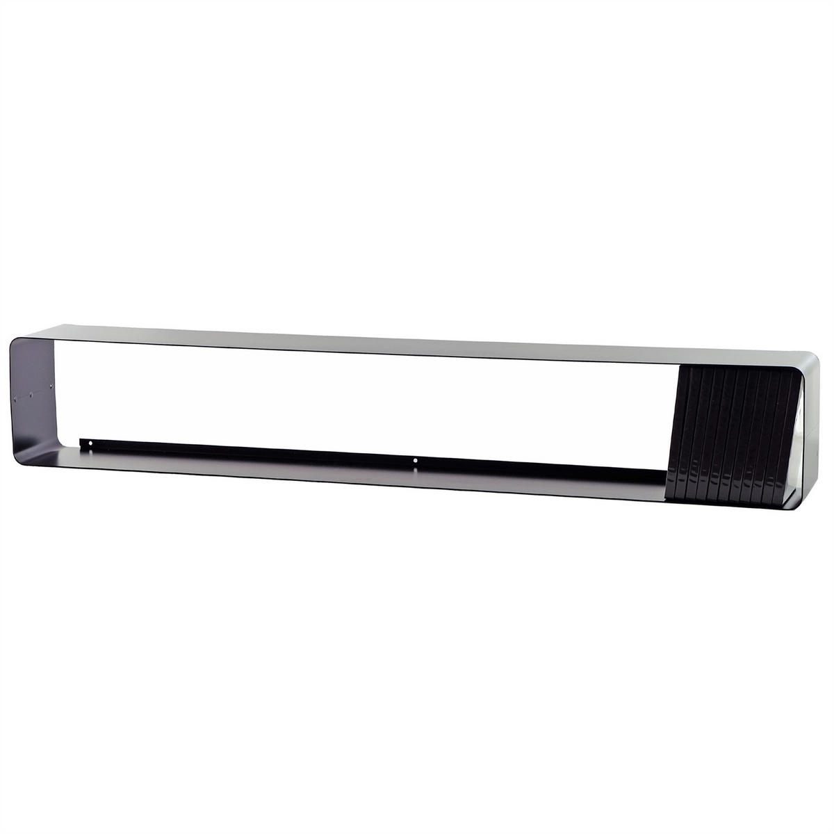 DVD & BLU-RAY REGAL CUBE 120 Metall, Lounge Design schwarz - Schwarz, Metall (120/20/15cm) - DESIGN DELIGHTS