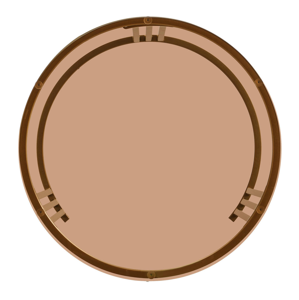 COUCHTISCH-SET 2-teilig, rund, MDF & Hartglas, 2 Schubladen, 70/70/45 + 50/50/40 cm，Weiß - Weiß, Holzwerkstoff (70/70/45cm) - Redom