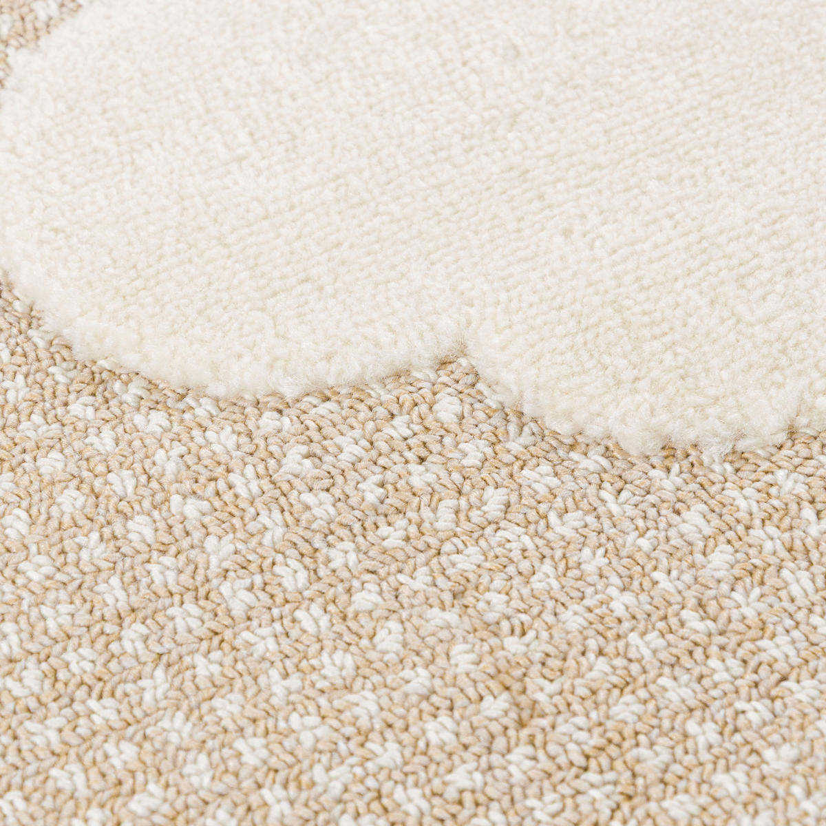 KINDERTEPPICH Beige Ballon - Mittelflor Rechteckig Weich 140 x 200 cm - Beige, Textil (140/200cm) - Mazovia