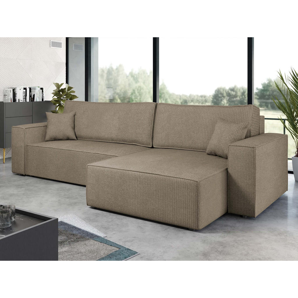 Thumbnail - Mirjan24 Ecksofa, Hellbraun, Textil, 5-Sitzer, L-Form, 272x145 cm, Wohnzimmer, Sofas & Couches, Wohnlandschaften, Ecksof...