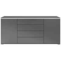 SIDEBOARD Faro Anthrazit matt - Anthrazit, Holzwerkstoff (166.5/75.5/35cm) - Vladon