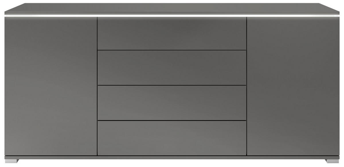 SIDEBOARD Faro Anthrazit matt - Anthrazit, Holzwerkstoff (166.5/75.5/35cm) - Vladon