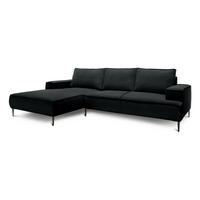 ECKSOFA May Schwarz 275 × 44 × 173 cm - Schwarz, Textil (275/44/173cm) - Pillovely