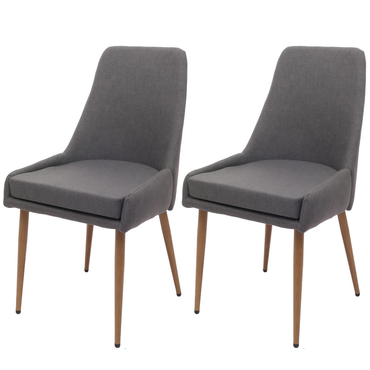 ESSZIMMERSTUHL Grau 2er-Set - Grau, Textil (50/92/60cm) - MCW