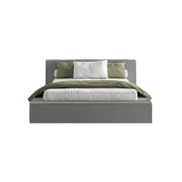 POLSTERBETT Menfi 200x200 cm, Grau - Dunkelgrau, Textil (200/200cm) - Fedve