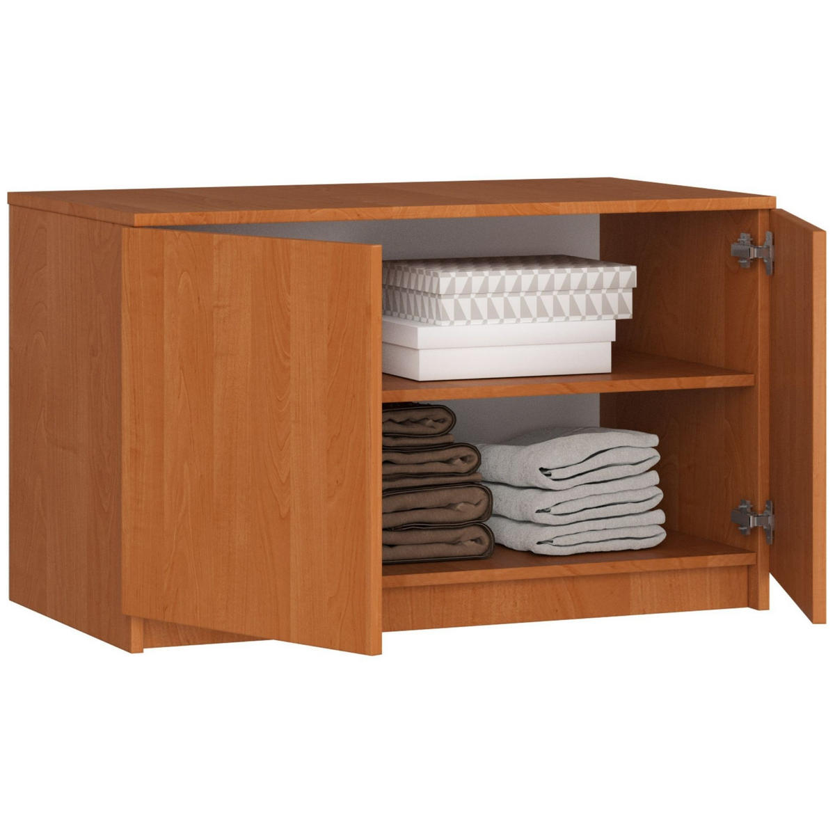 KLEIDERSCHRANK AUFSATZSCHRANK Erlefarben 90x51x55cm - Erlefarben, Holzwerkstoff (90/55/51cm) - Akord