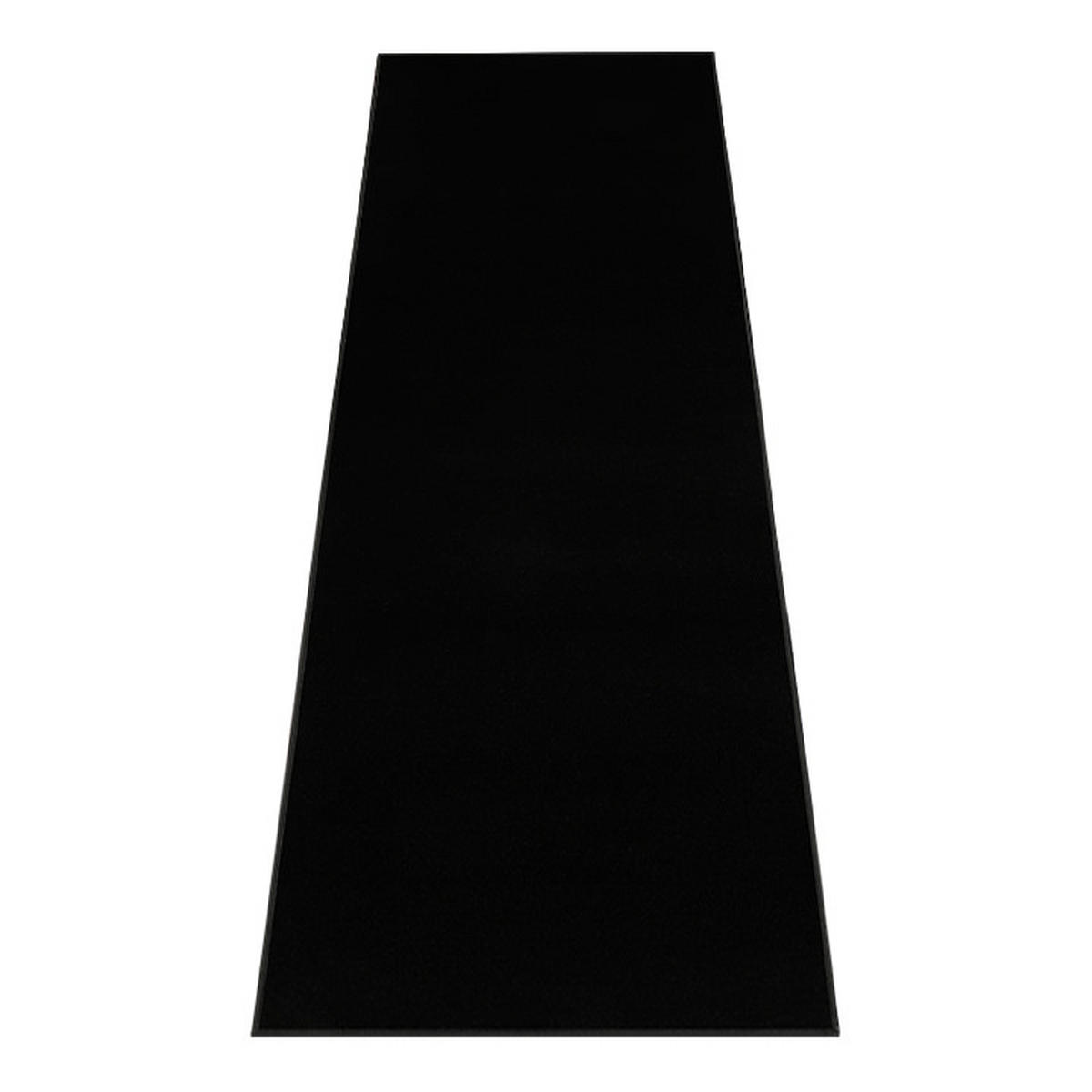 TEPPICHLÄUFER MONO Schwarz 80/300 cm - Schwarz, Textil (80/300cm) - Tapiso