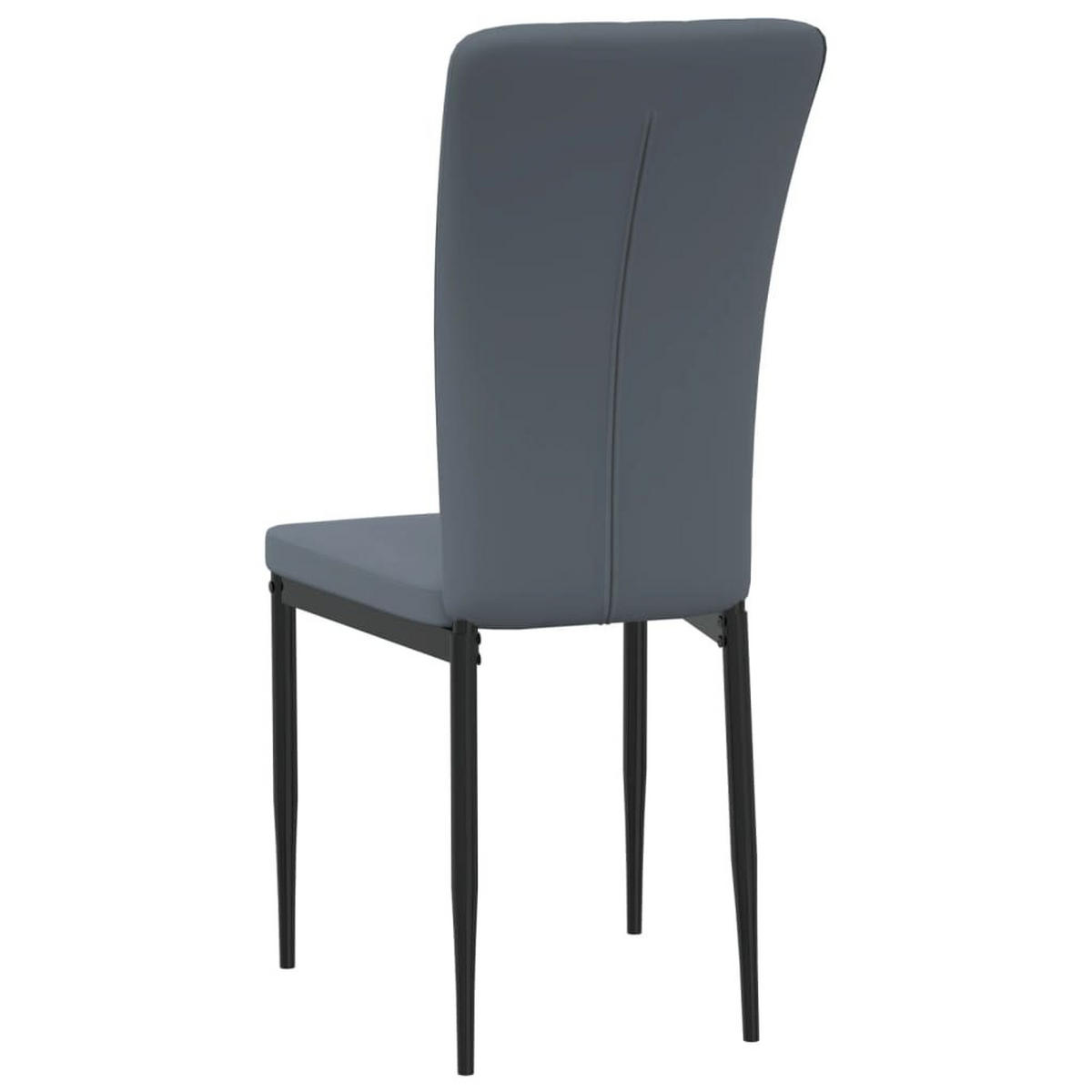 ESSZIMMERSTÜHLE 4 Stk. Dunkelgrau Samt 42*58*85.5cm - Grau, Metall (42/85.5/58cm) - ZMH