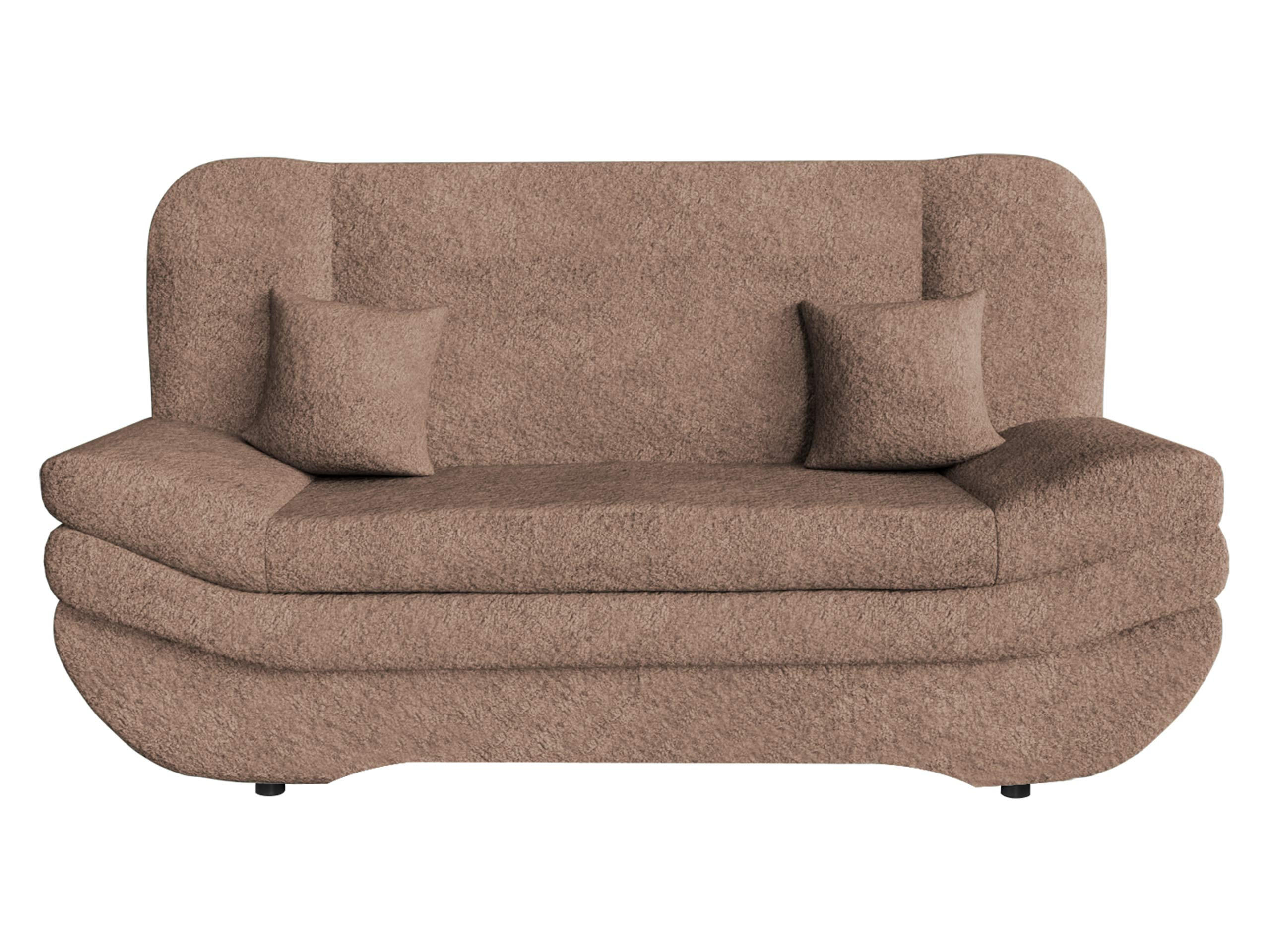 SCHLAFSOFA Weronika - Hellbraun/Schwarz, Holz/Kunststoff (200/95/90cm) - MIRJAN24