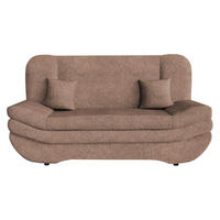 SCHLAFSOFA Weronika - Hellbraun/Schwarz, Holz/Kunststoff (200/95/90cm) - MIRJAN24