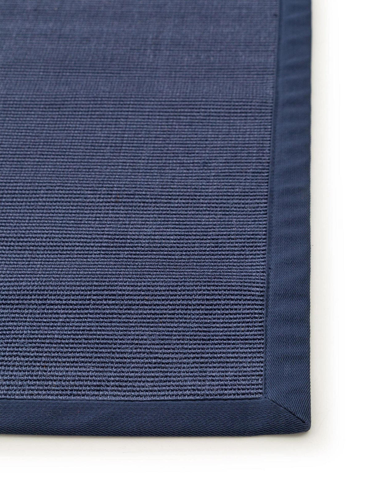 SISALTEPPICH Sana Blau 150x150 cm - Blau, Naturmaterialen/Kunststoff (150/1cm) - KUNSTLOFT