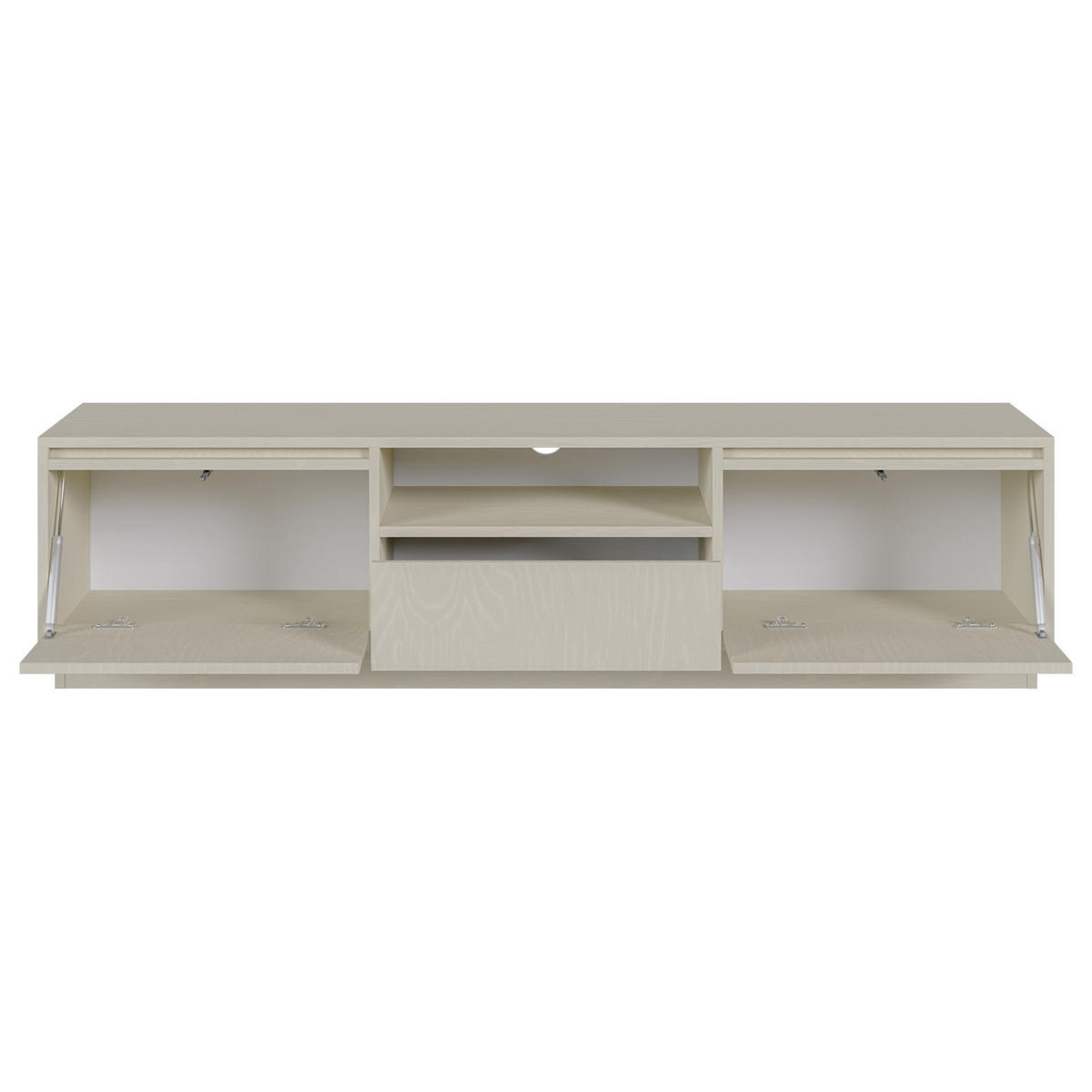 TV-MÖBEL Evo Sandbeige 154 cm - Beige, Holzwerkstoff (154/39.4/39cm) - Selsey