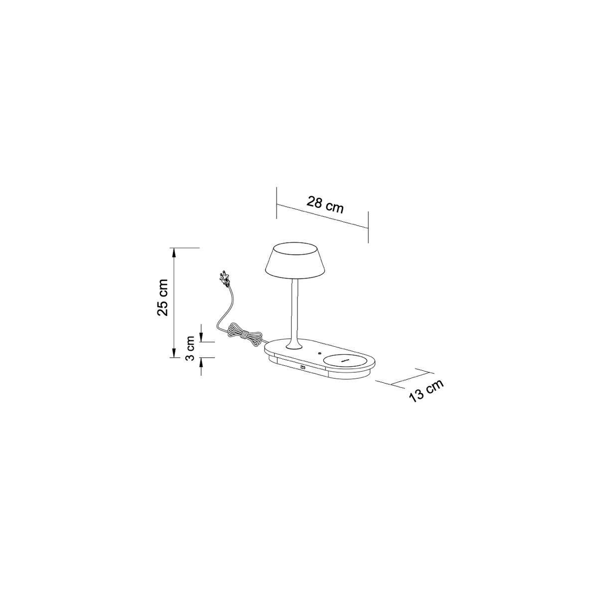 TISCHLEUCHTE Fabro, Schwarz, 28cm - Schwarz, Metall (28/13/25cm) - KOSILUM