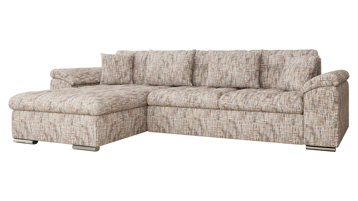 ECKSOFA Diana Premium, Seite: Links - Cappuccino, Holz/Textil (280/160cm) - MIRJAN24