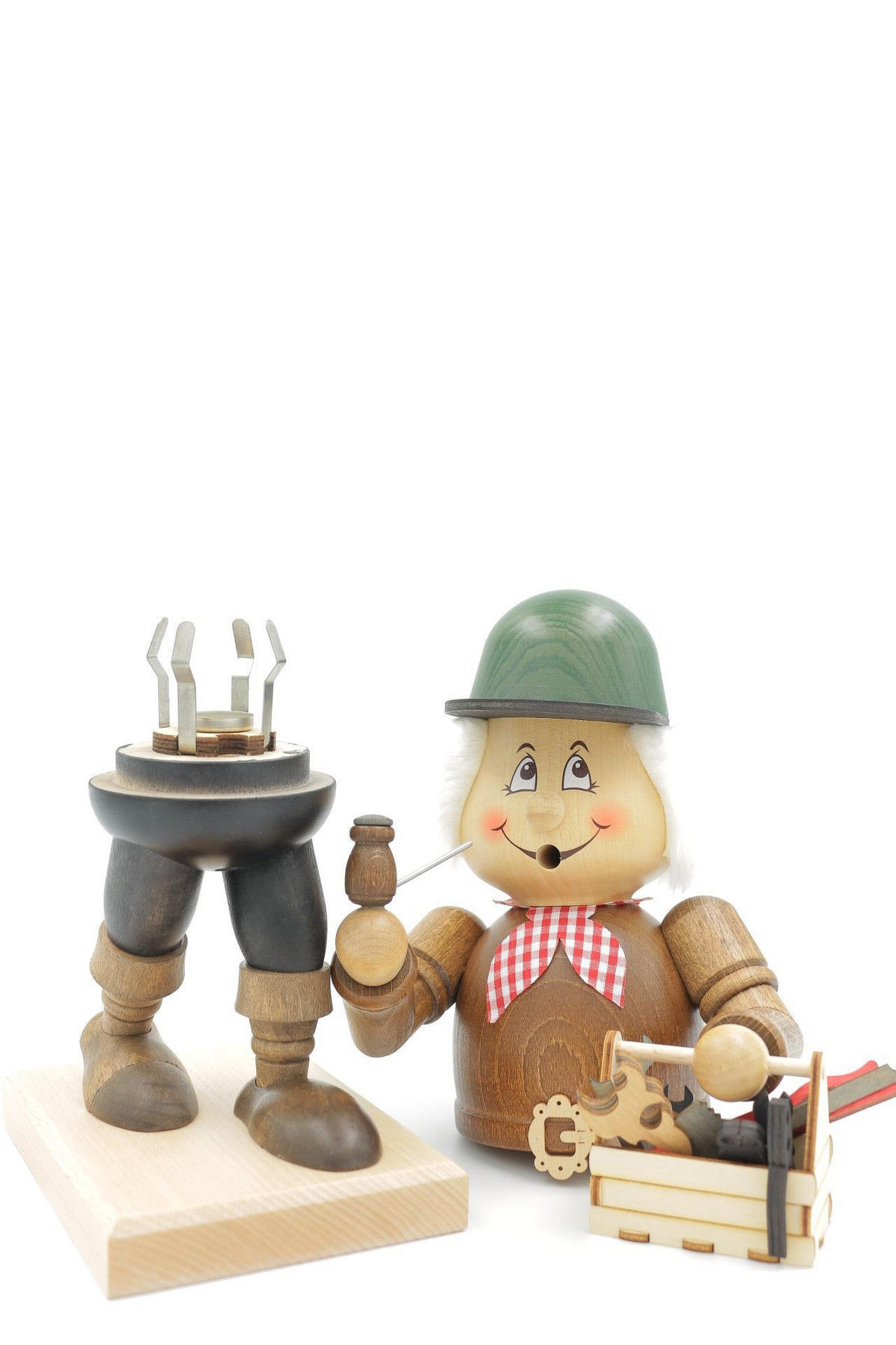 RAUCHFIGUR Wichtel Handwerker 32 cm - Multicolor, Holz (15/31/0.1cm)