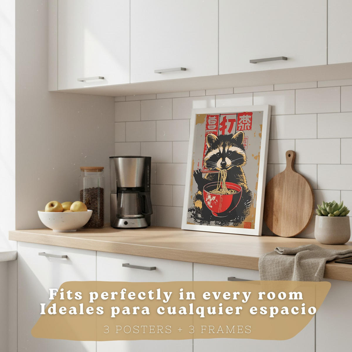 PLAKAT Sada 3 Sada ramen po 3 A4 Bílý rám - bílá, papír (29.7/1/21cm) - Nacnic