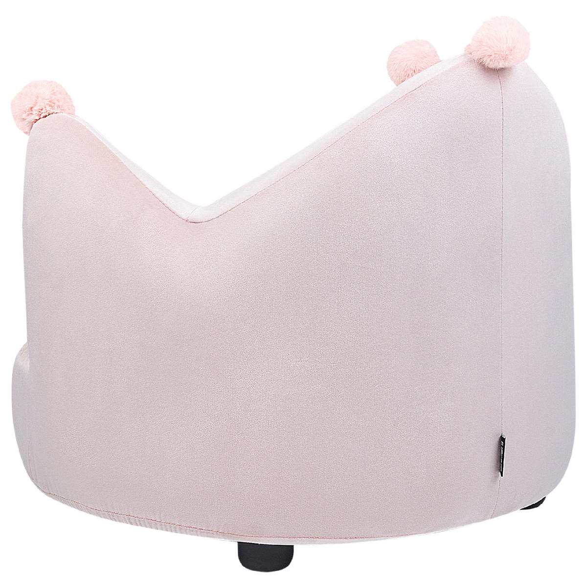 KINDERSESSEL Rosa Vega - Pink/Schwarz, Textil (50/47/44cm) - Beliani