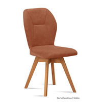 ESSZIMMERSTUHL drehbar (2er-Set) Draga 51x92x60 Eiche geölt/Cognac - Cognac/Eichefarben, Kunststoff (60/92/51cm) - 58aufmkessel