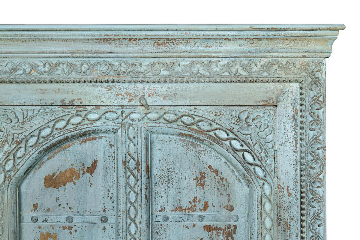 HIGHBOARD aus Mangoholz - Blau, Holz (44/207/117cm) - Giner y Colomer