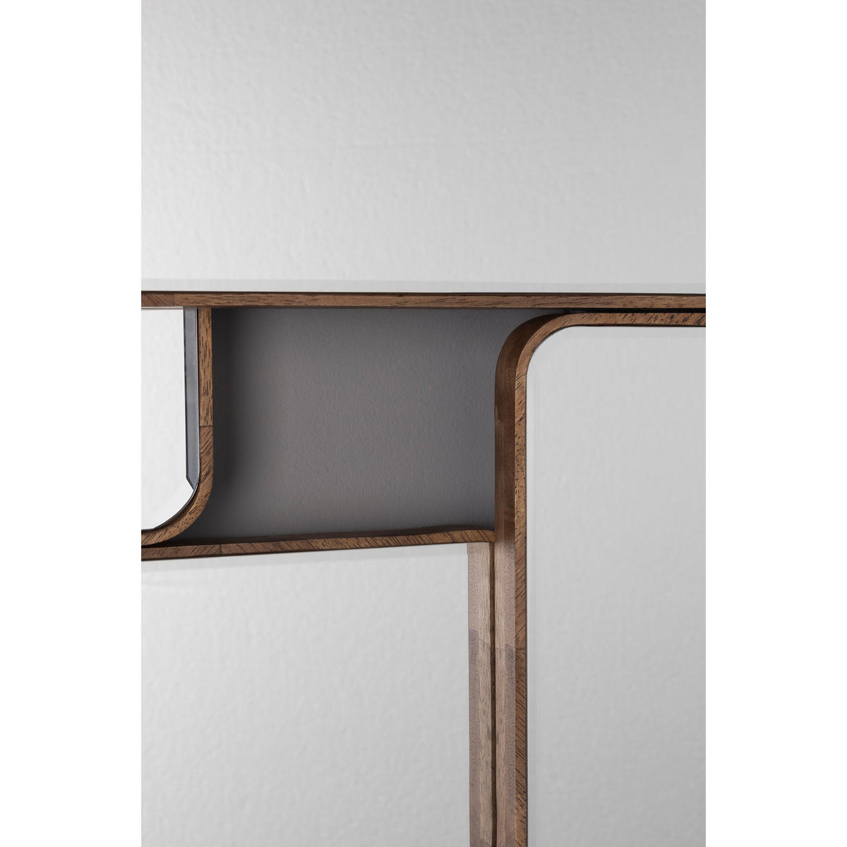 WANDSPIEGEL Cordelia - Braun, Holz (120/70/3cm) - Dutchbone