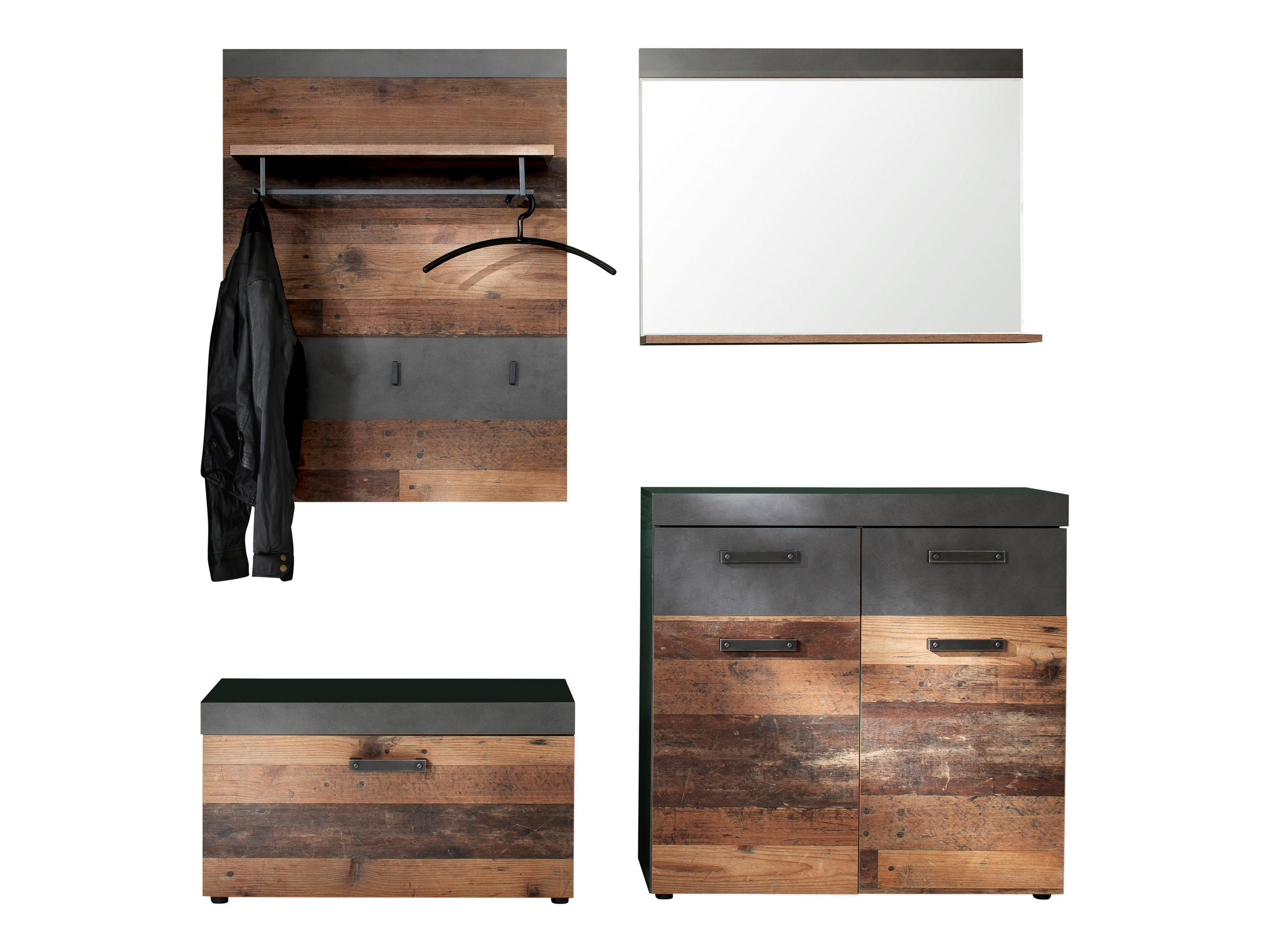GARDEROBE Braun - Braun, Holzwerkstoff (185/192/37cm) - ebuy24