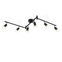 DECKENSTRAHLER Modern 108/8/15cm - Schwarz, Metall (108/8/15cm) - ZMH