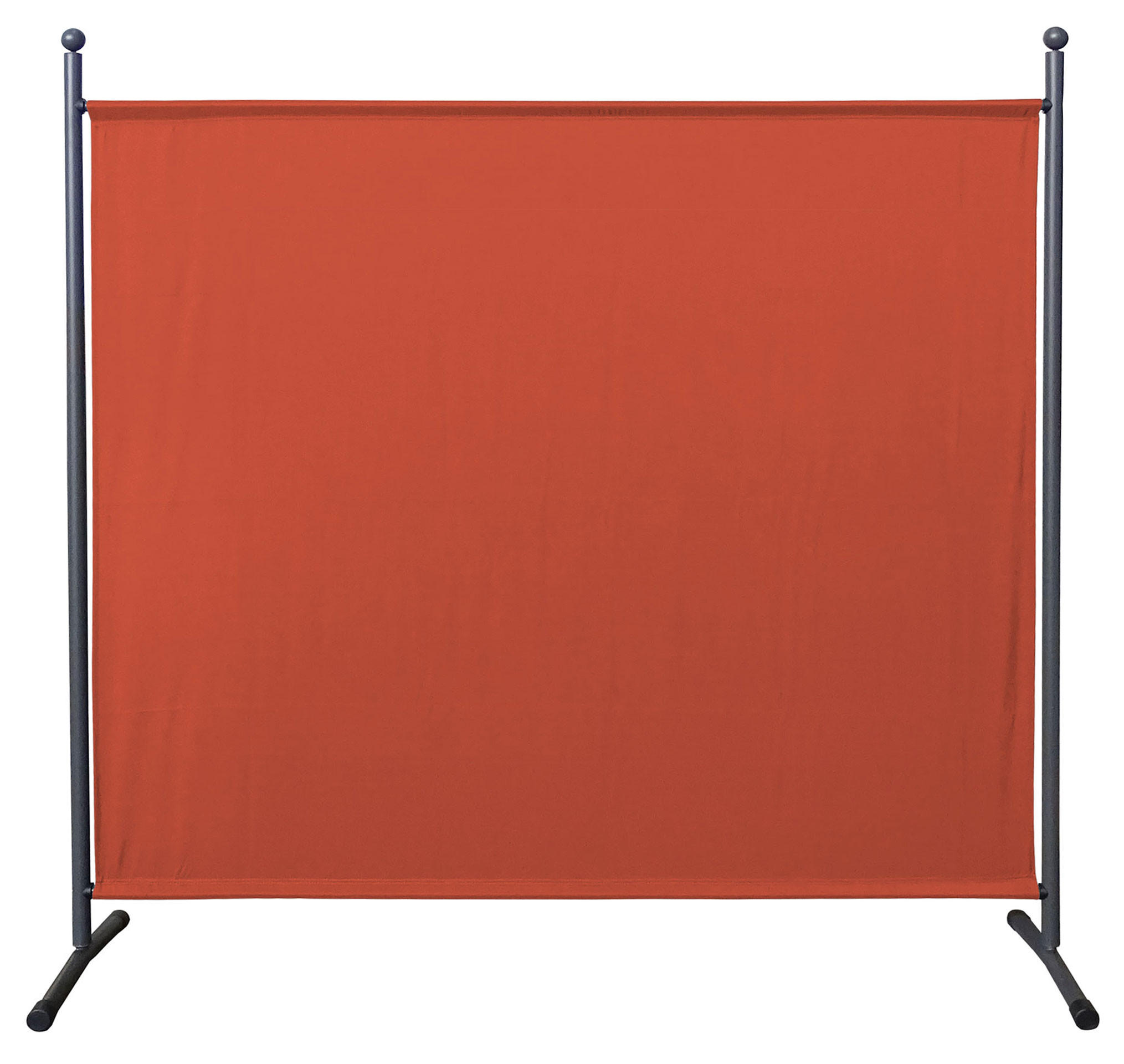 PARAVENT 1-tlg. 180x178 cm Rotorange RAL 2001 - Terracotta, Metall (178/180cm) - QUICK STAR