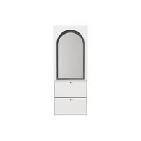 SCHUHSCHRANK - 74 cm x 25 cm - holz - weiß Cymora - Weiß, Holz (74/193.1/25cm) - Vente-Unique