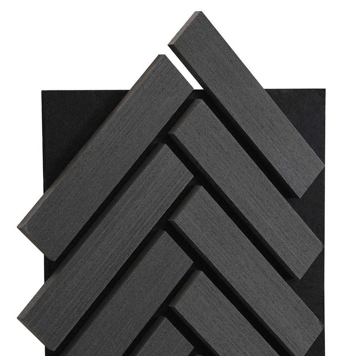 AKUSTIKPANEEL VEGA - Black Oak, 12 x Paneel - Schwarz, Holz/Textil (40.5/80/2.2cm) - Home Deluxe