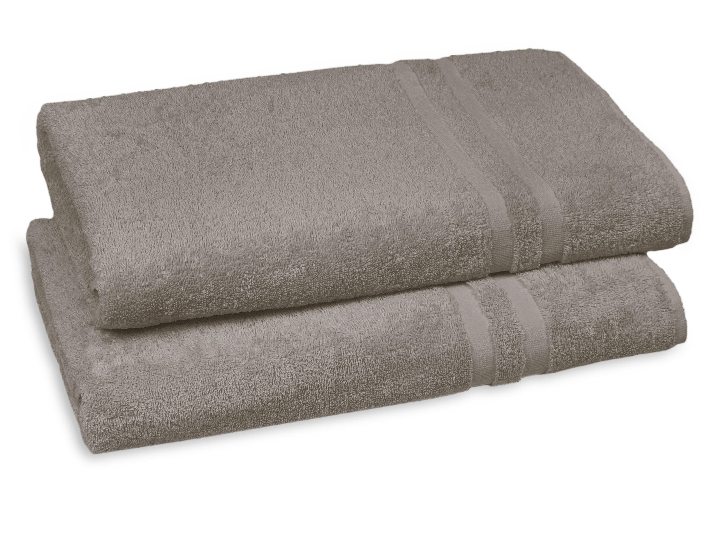 SAUNATUCH, 2er-Set, 70x180 cm, 100% Baumwolle, Braun - Fango, Textil (70/180cm) - Zollner
