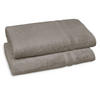 SAUNATUCH, 2er-Set, 70x180 cm, 100% Baumwolle, Braun - Fango, Textil (70/180cm) - Zollner