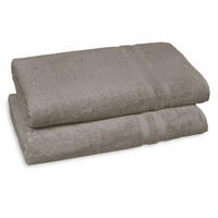 SAUNATUCH, 2er-Set, 70x180 cm, 100% Baumwolle, Braun - Fango, Textil (70/180cm) - Zollner