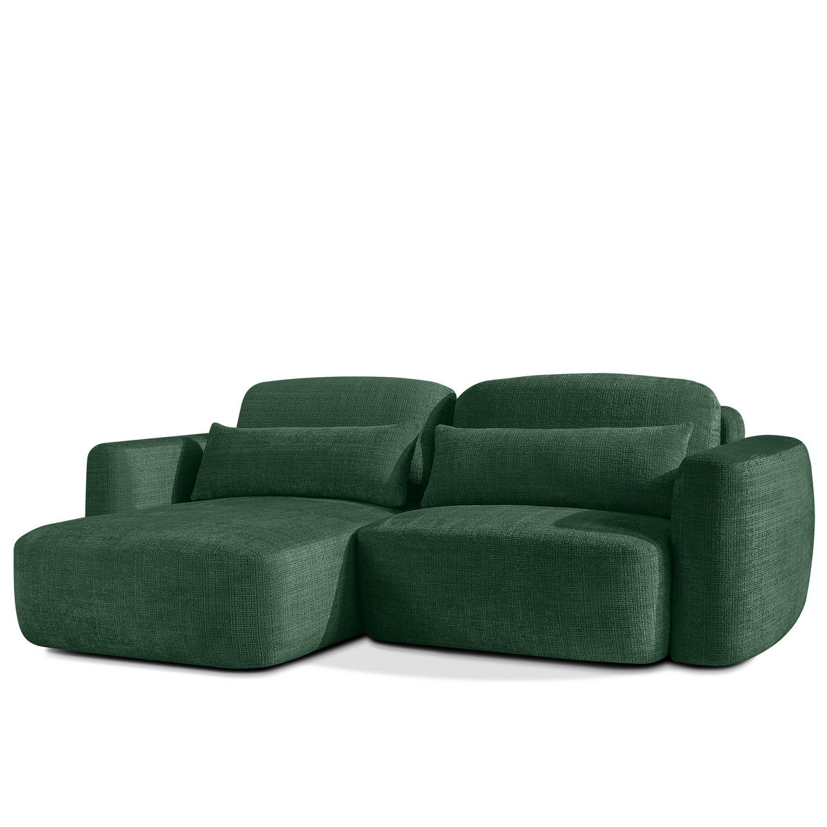 SITZGARNITUR ELOSA - Grün, Holz/Textil (245/85/165cm) - KONSIMO®