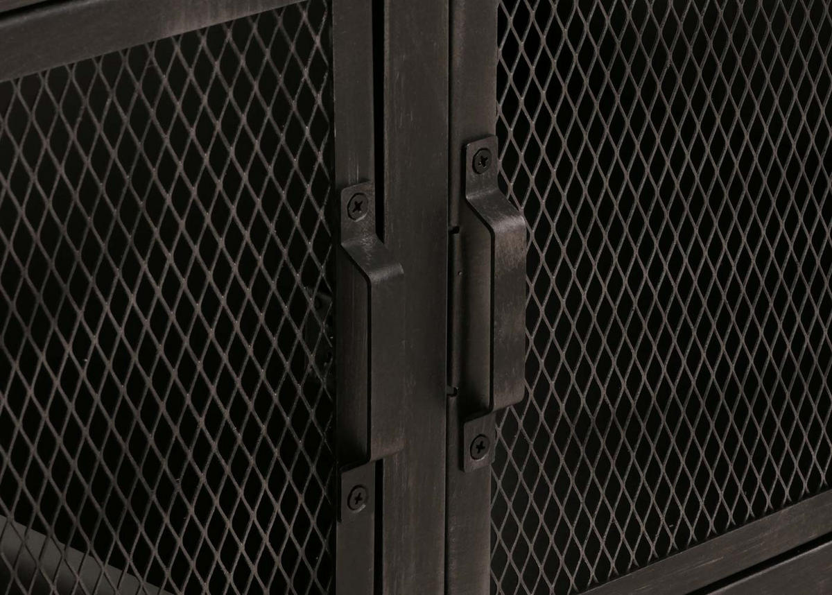 MIZA za kavč Črna, rjava - črna/rjava, les (60/120/45cm) - MCW