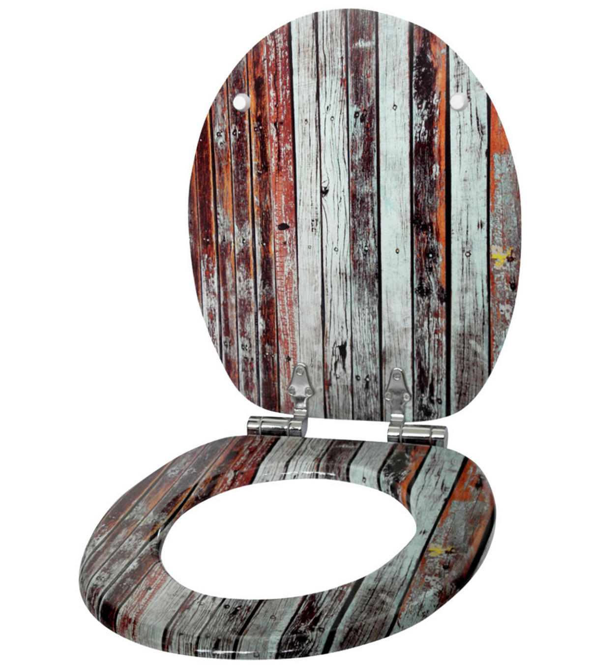 WC-SITZ Antik - Braun, Holzwerkstoff (38/6/47cm) - Sanilo