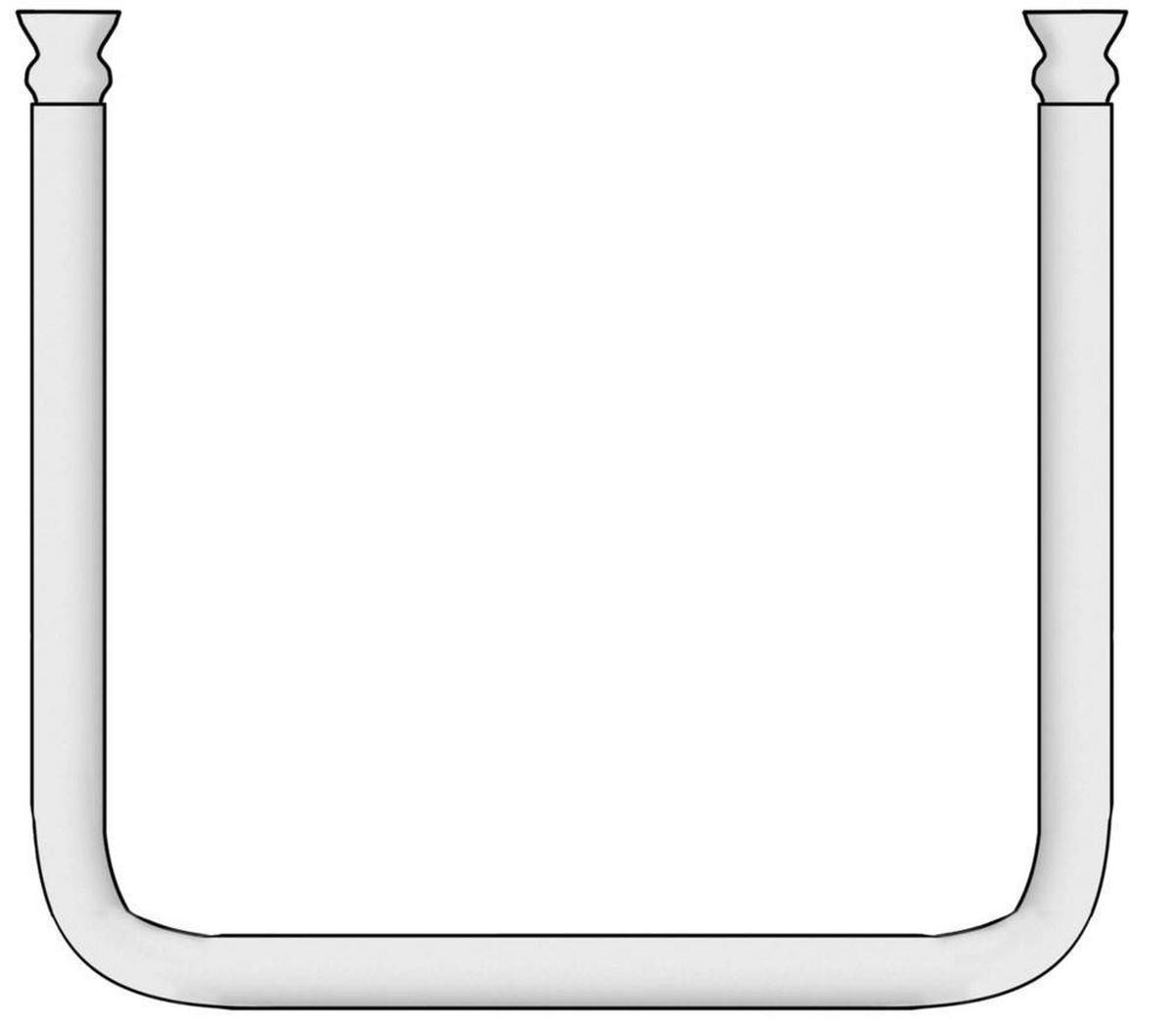 BRAUSESTANGE 2/2 cm - Schwarz, Metall (2cm) - Wenko