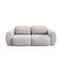 SOFA Camilla 3 Sitzplätze Hellgrau - Grau, Holz (266/95/121cm) - Petits-meubles